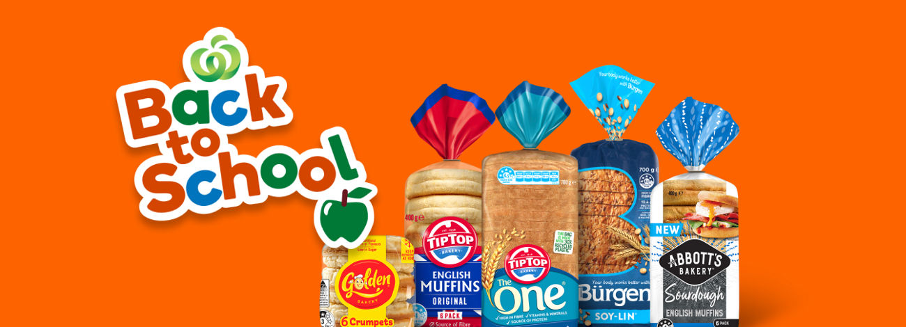 Collect 10x points on Tip Top, Golden, Abbott’s Bakery, Burgen and Bazaar branded products in store or online at Woolworths. T&Cs apply.