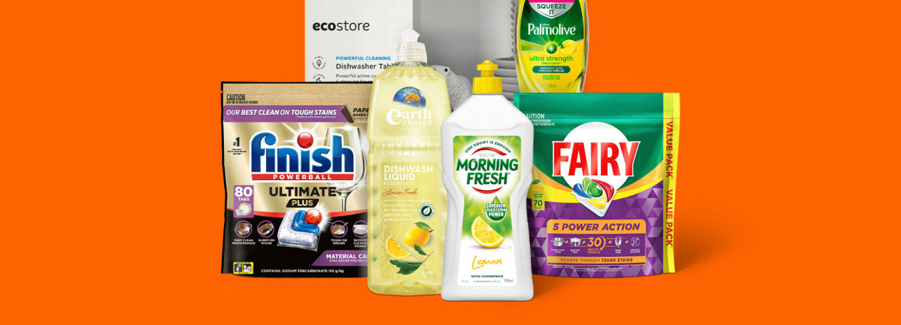 Collect 10x points on dishwashing products in store or online at Woolworths. T&Cs apply.