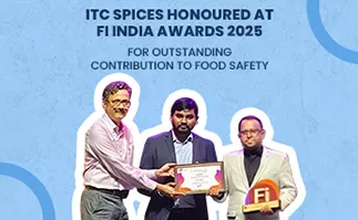 ITC Spices wins the Fi India award for Food Safety