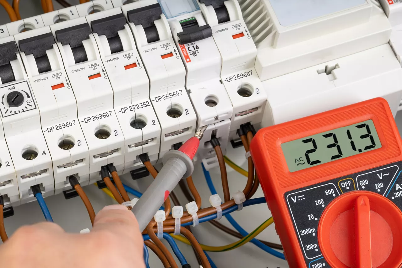 Electrical Circuit Breaker Testing with Digital Multimeter