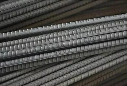 Tata Sariya brand marking on TMT bar