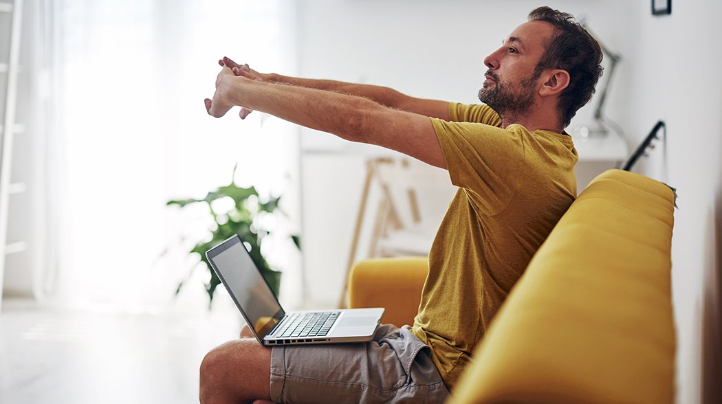 man exercising