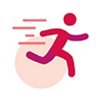 Person running icon