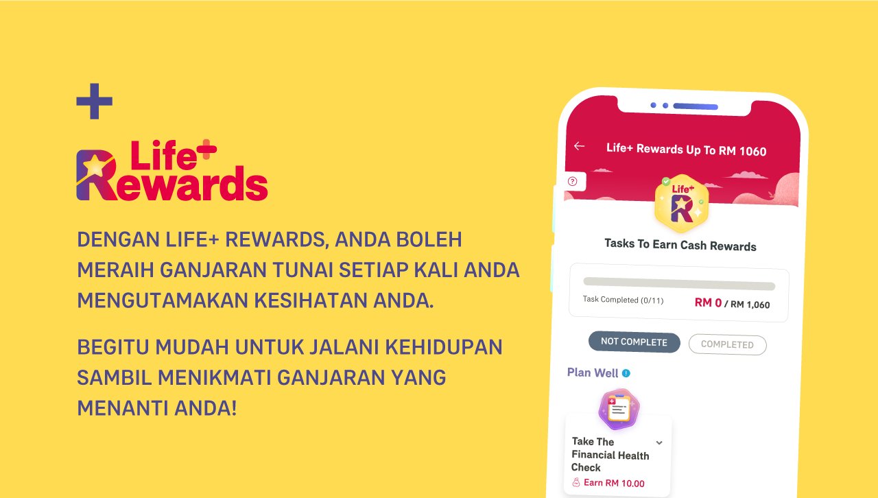  Life+ Rewards dalam aplikasi AIA+