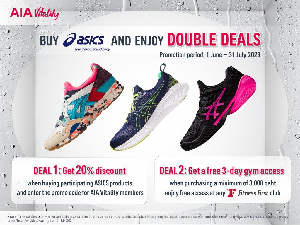 Asics promotions on sale