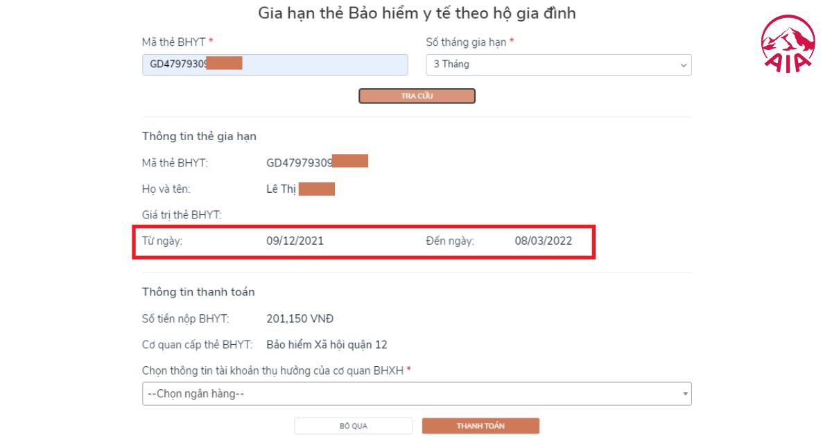 Gia hạn hoặc làm lại thẻ BHYT đã hết hạn