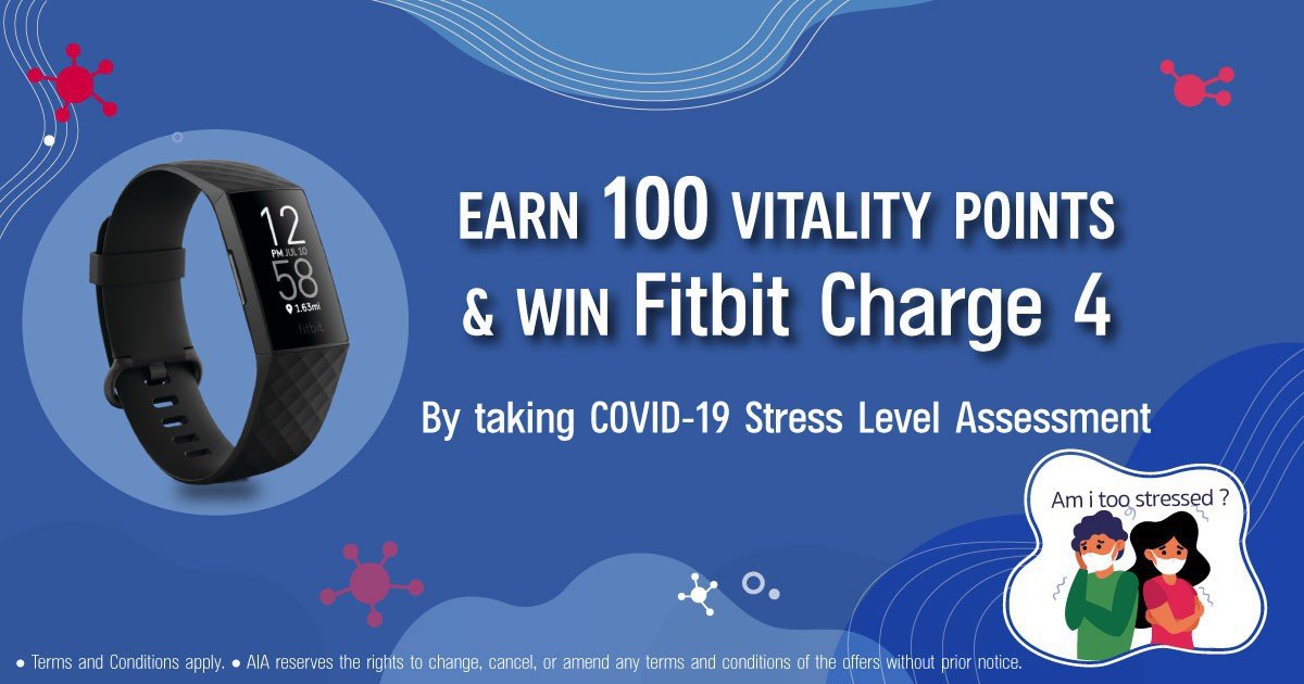 Get a chance to win Fitbit Charge 4 and earn 100 Vitality Points