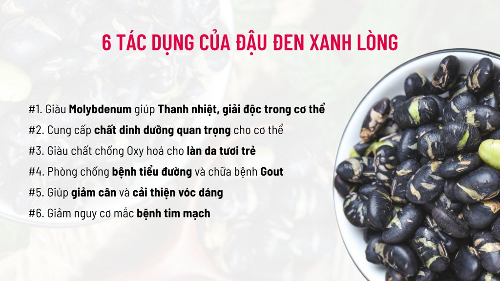 Tác Dụng Của Đậu Đen Xanh Lòng: Những Lợi Ích Sức Khỏe Tuyệt Vời Và Cách Sử Dụng Hiệu Quả