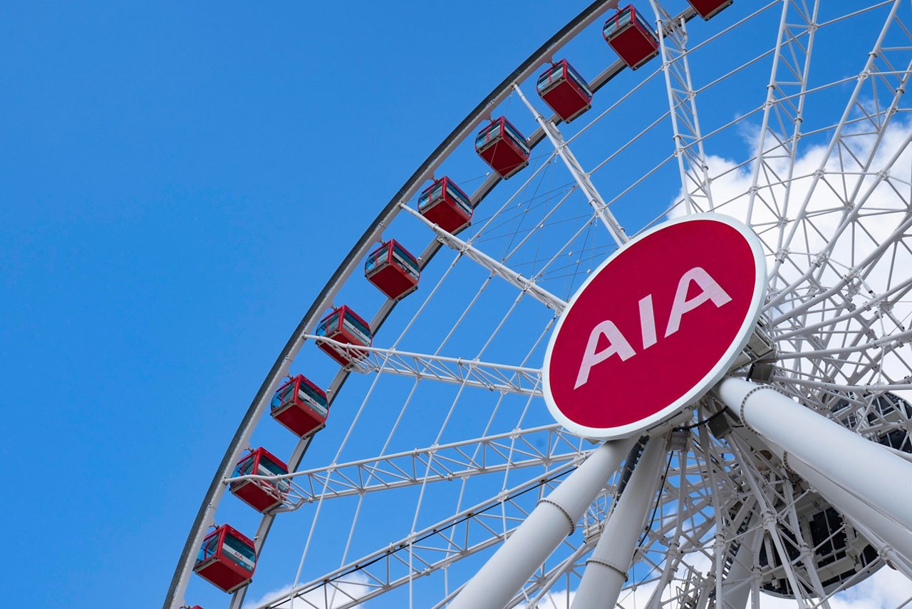 AIA is the exclusive principal sponsor of the Hong Kong Observation Wheel.