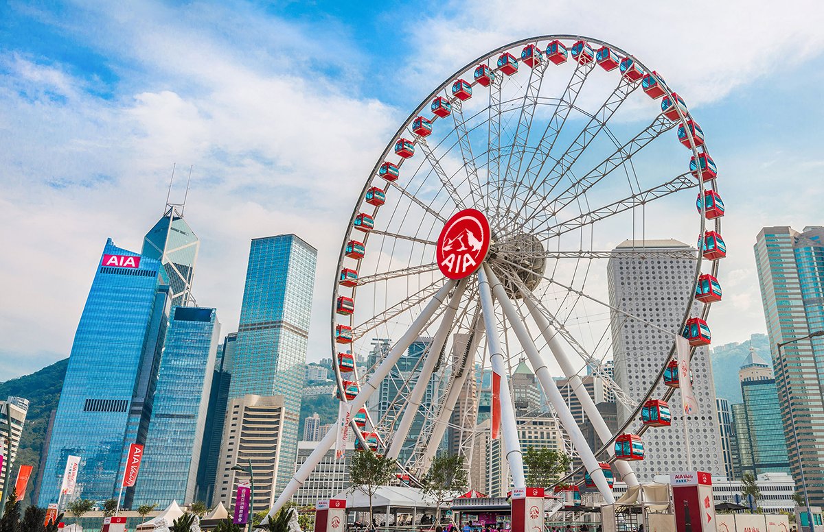 The Hong Kong Observation Wheel and AIA Vitality Park, located along the iconic Central Harbourfront, demonstrate AIA’s commitment to helping people live Healthier, Longer, Better Lives.