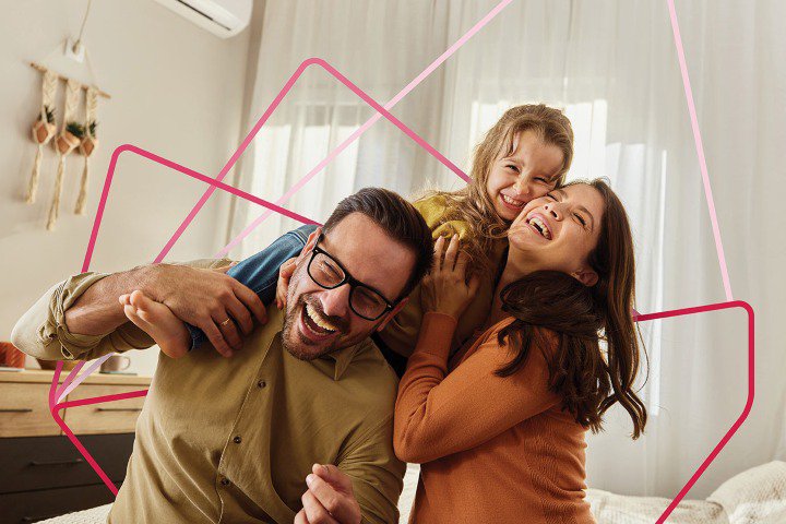 Family having fun