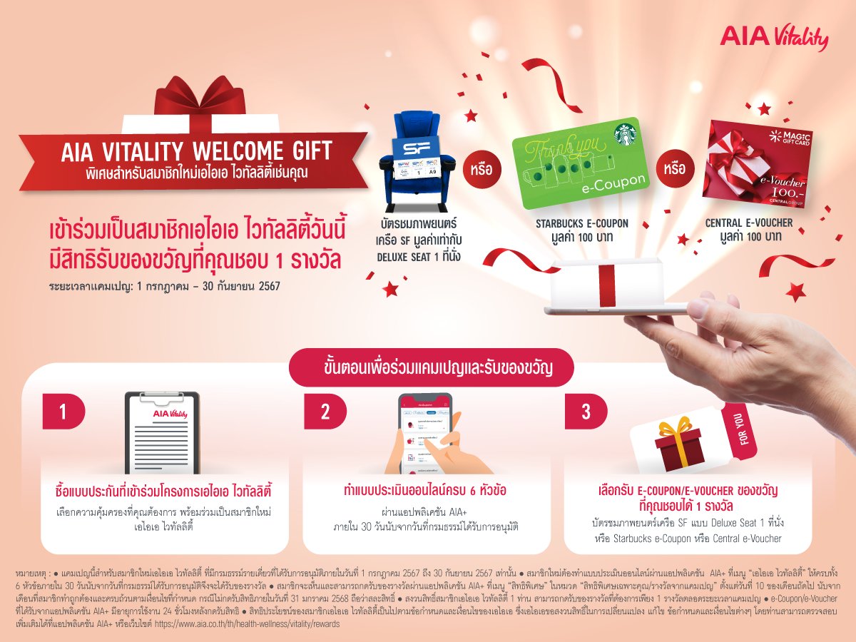 AIA Vitality Welcome Gift 2024