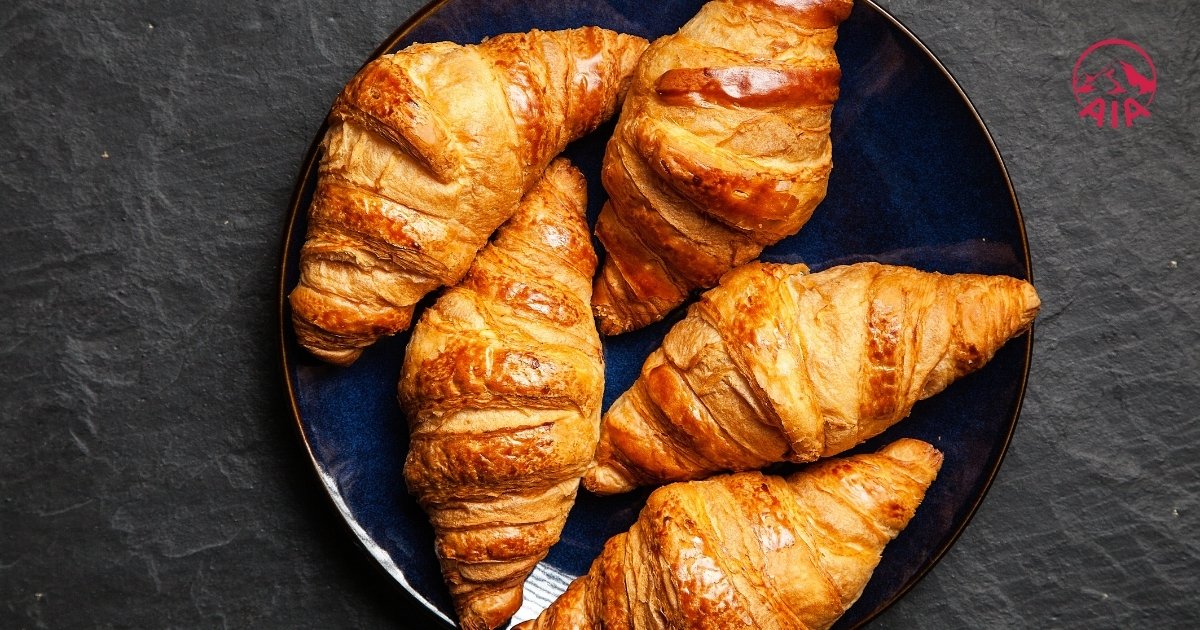 Ăn bánh croissant một lượng vừa đủ để không gây tăng cân