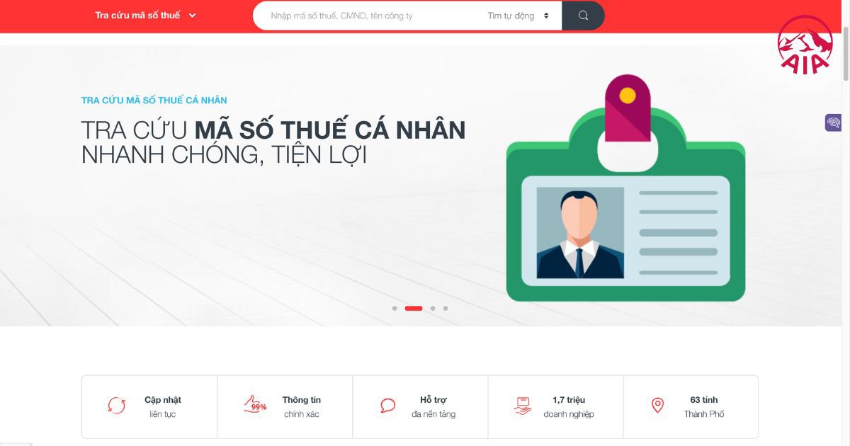 Cách tra mã số thuế cá nhân trên trang web Mã số Thuế