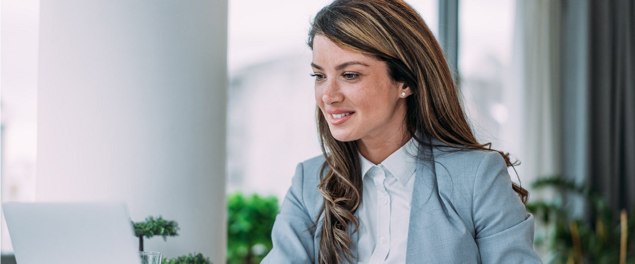 Lady at desk working