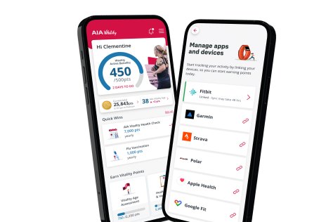 Vitality app interface showcasing features for managing health and fitness effectively.