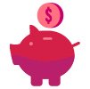 Icon of piggy bank