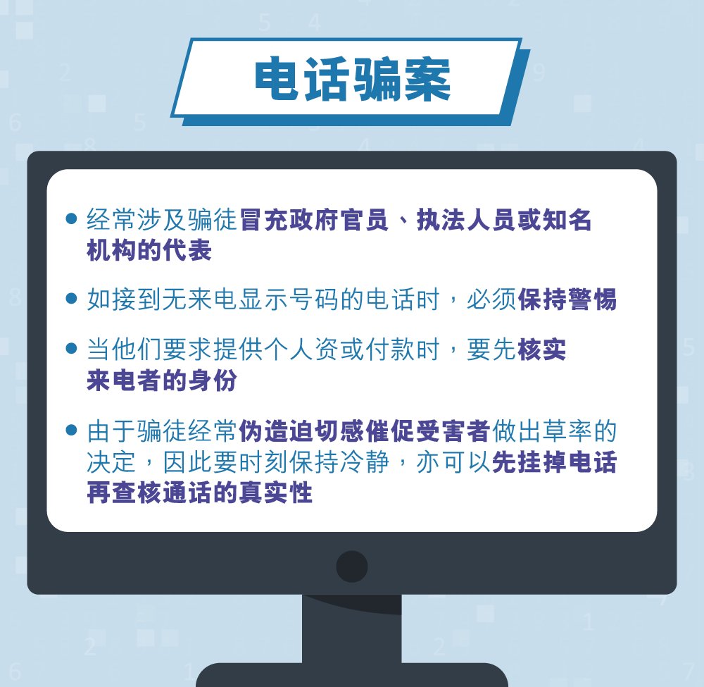 防骗意识您要知 向网络陷阱說不!