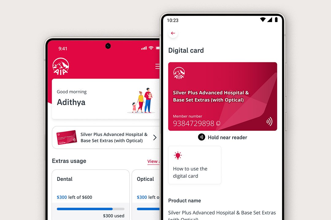 AIA Health digital member card | AIA Australia