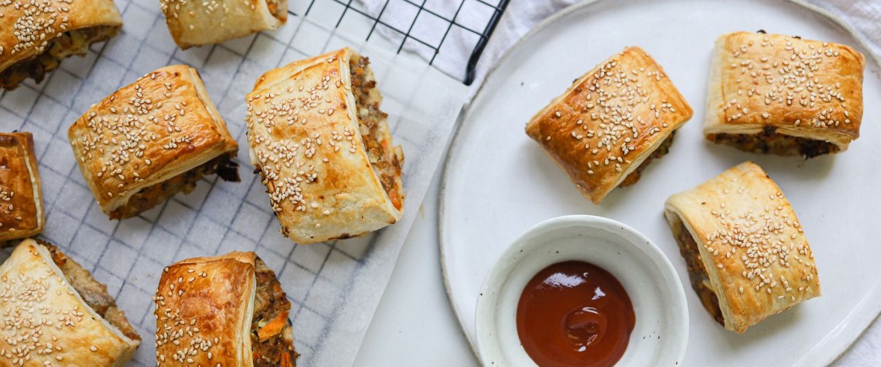 healthier sausage rolls recipe easy healthy vegetarian