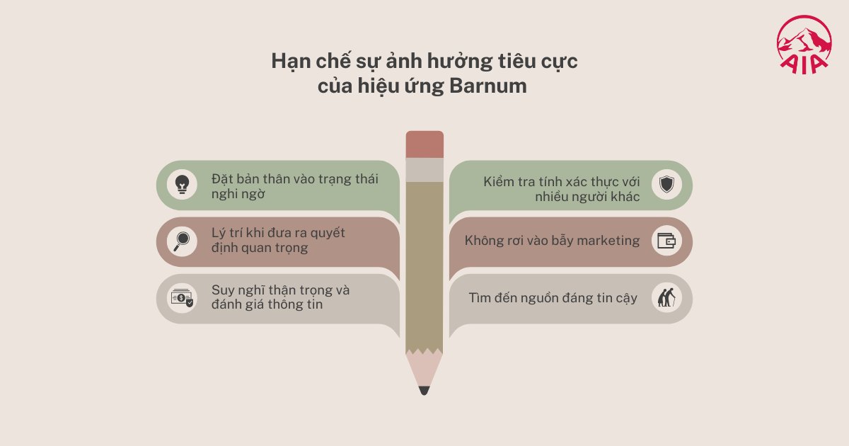 6 phương pháp hạn chế sự ảnh hưởng của hiệu ứng Barnum