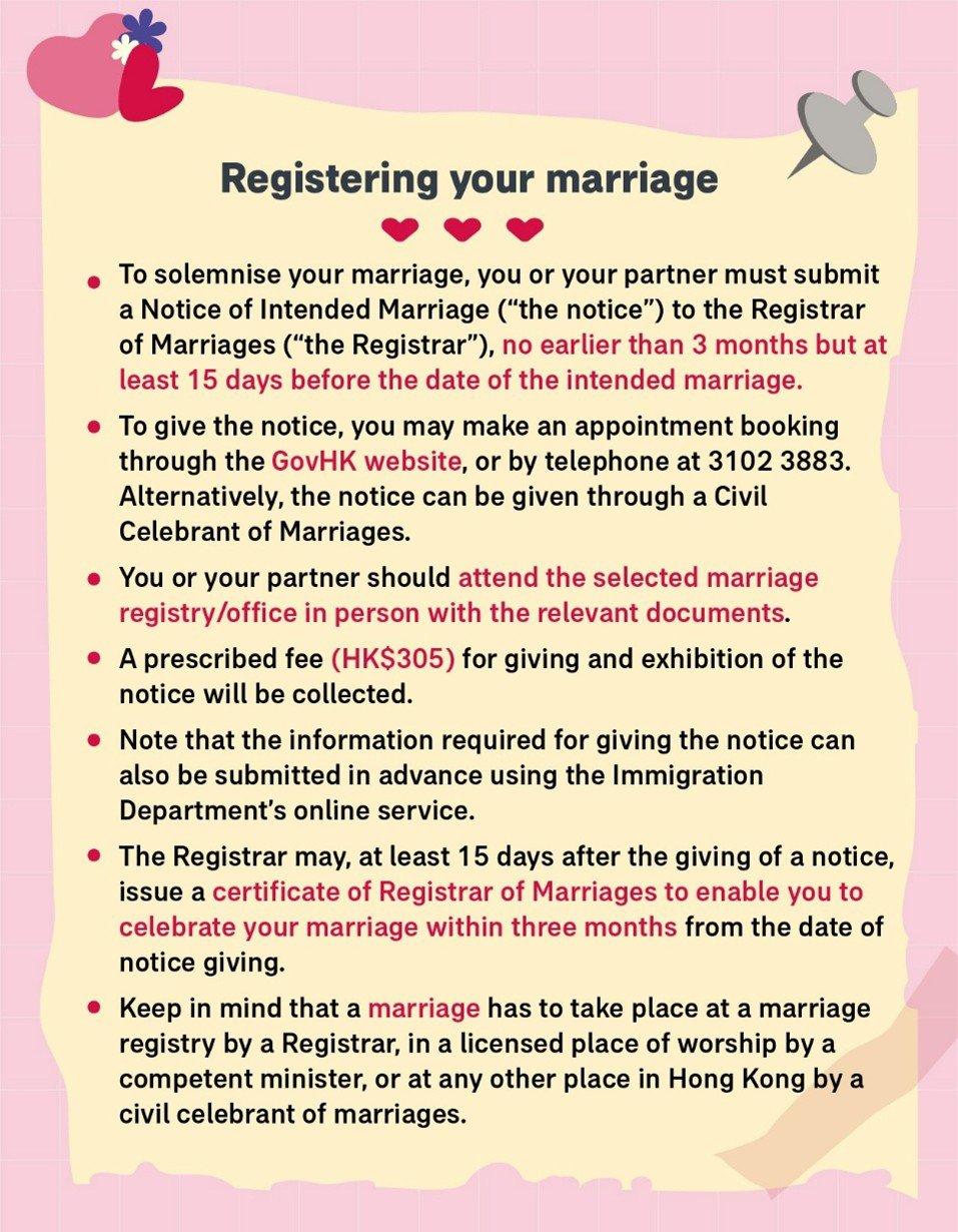 Marriage Registration Process in Hong Kong: Embarking on a Journey of Happiness