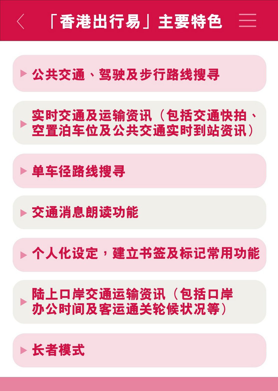  香港出行易 一App纵横全港