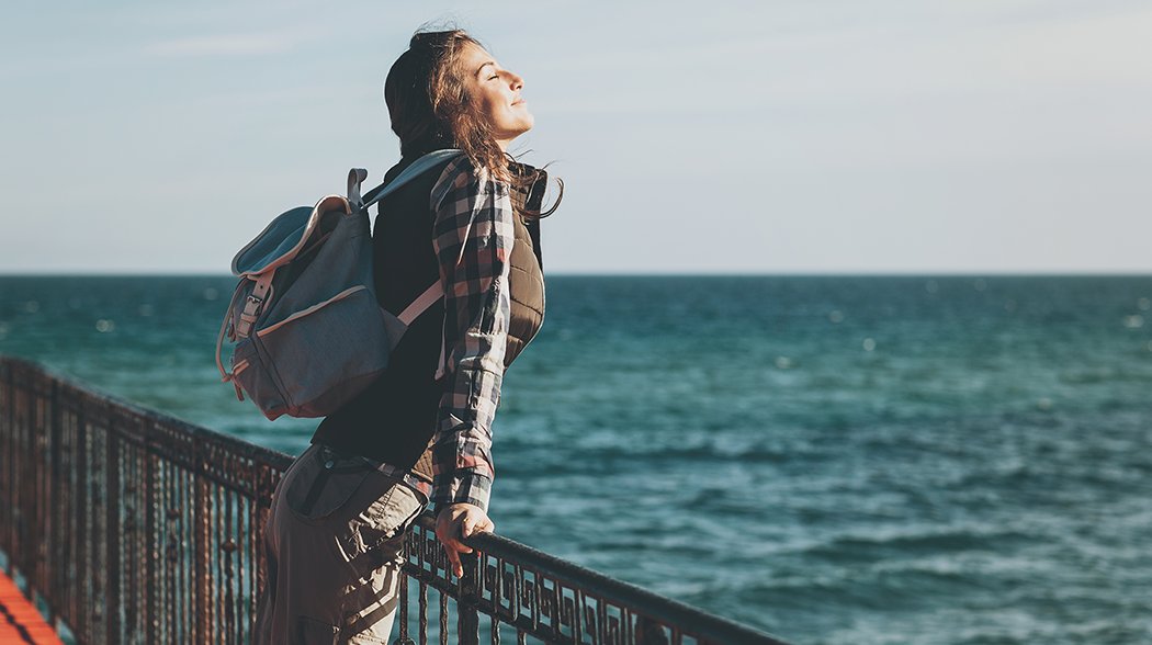 woman near lake