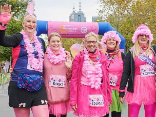 Women at mothers day classic run