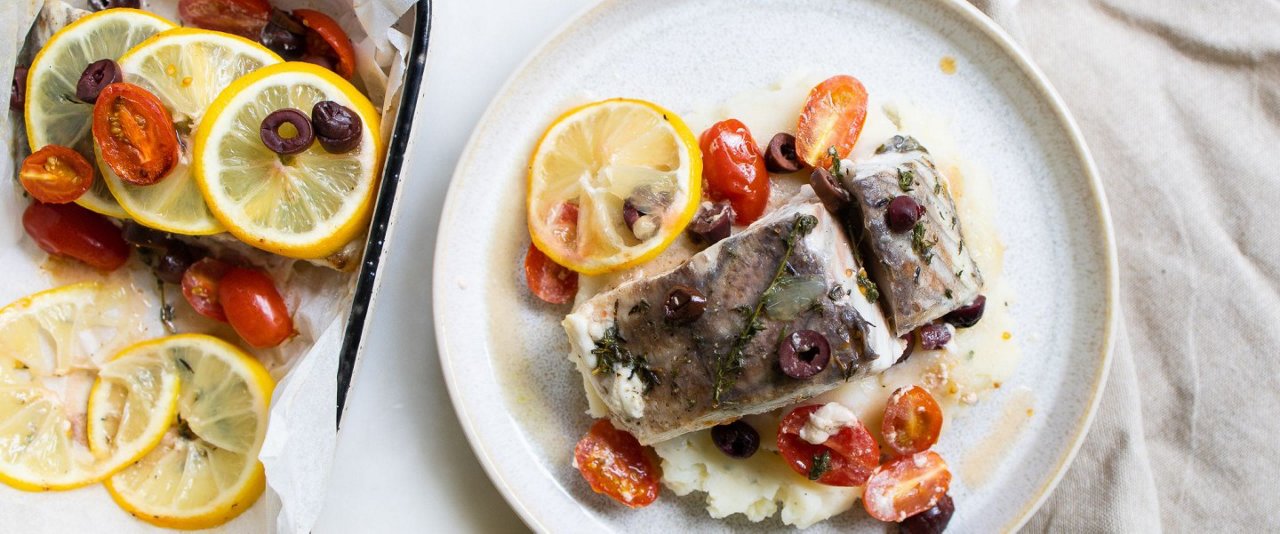mediterranean fish parcels recipe easy healthy vegetarian