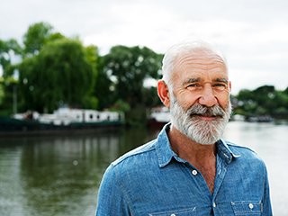 Older male smiling