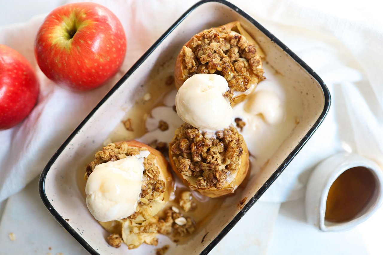 Mini Apple Crumbles