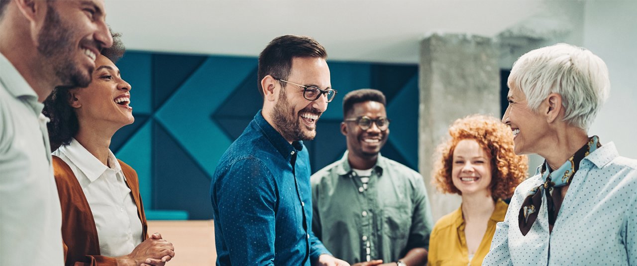 Group of people in an office