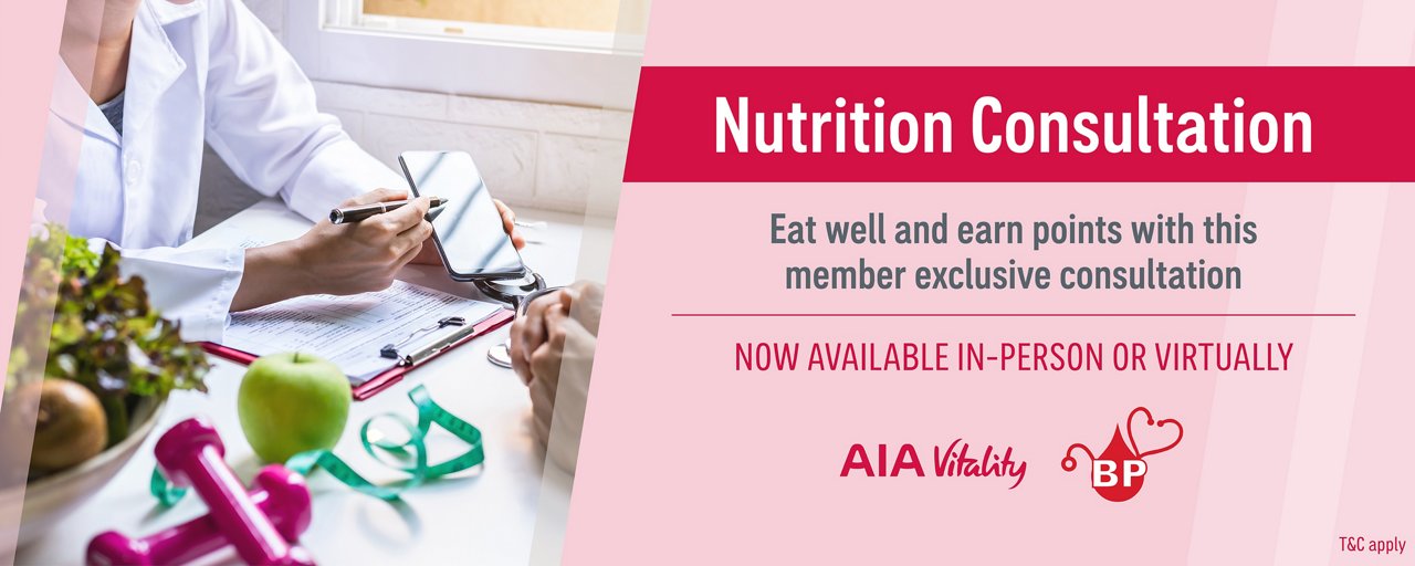 AIA Vitality Free Nutrition Consultation AIA Malaysia