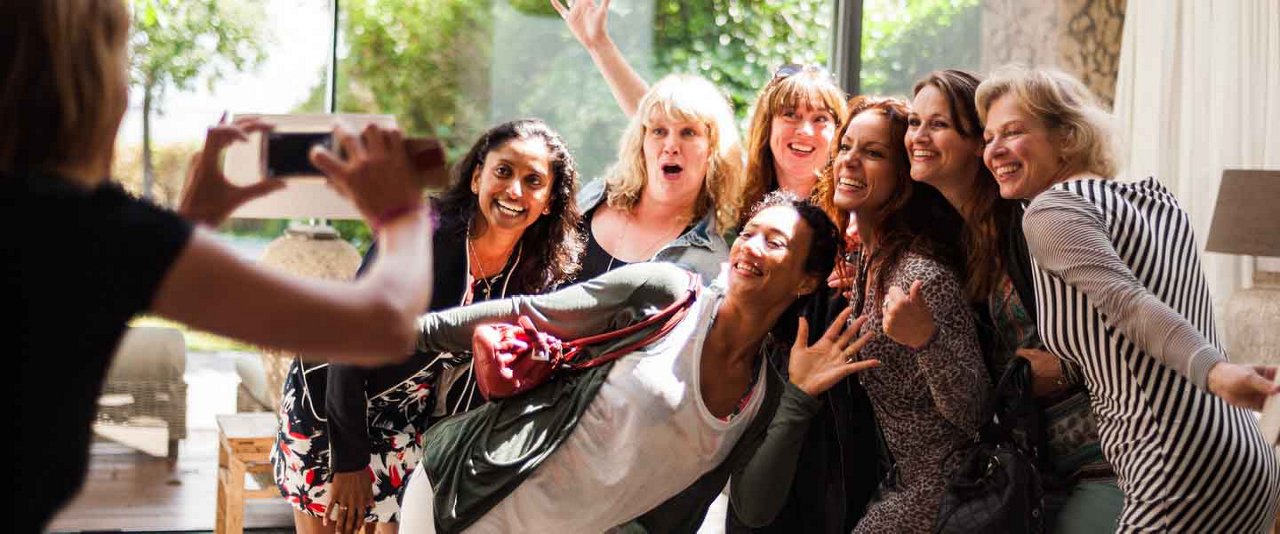 Group of women celebrating