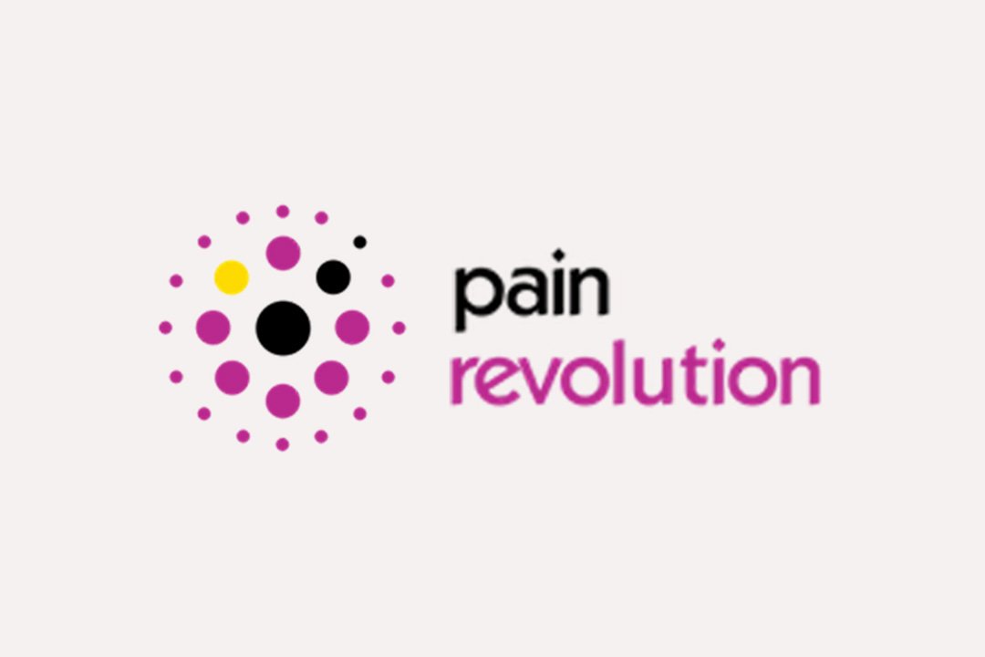 Logo of the Pain Revolution, featuring a stylized design symbolizing awareness and advocacy for pain management