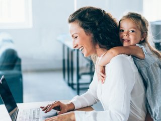woman with daughter