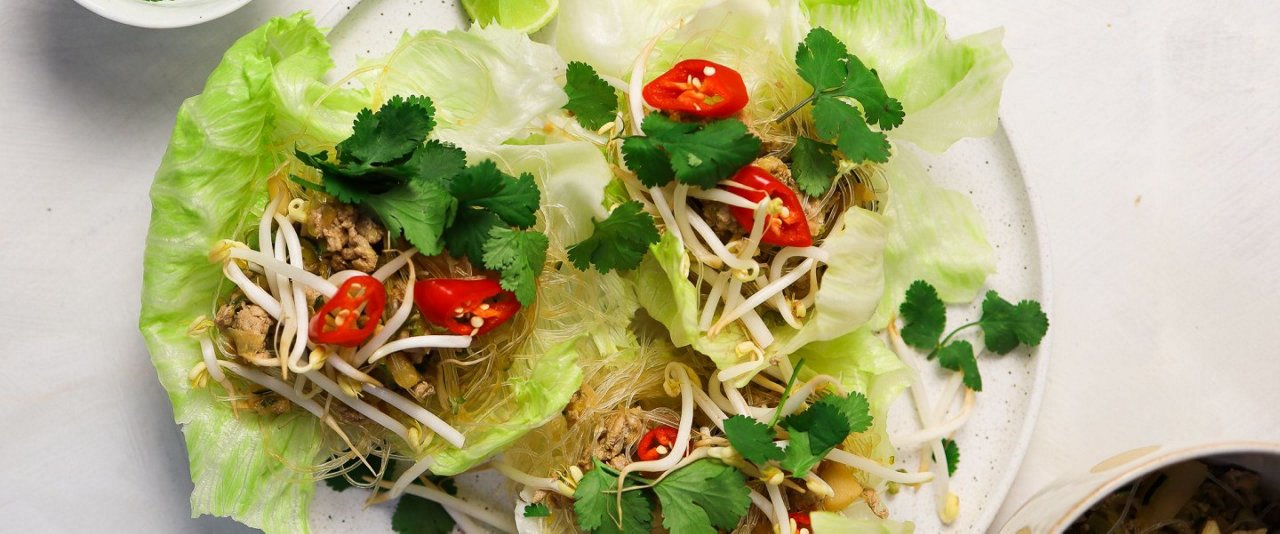 san choy bau lettuce wraps recipe easy healthy vegetarian