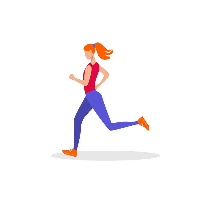 woman running