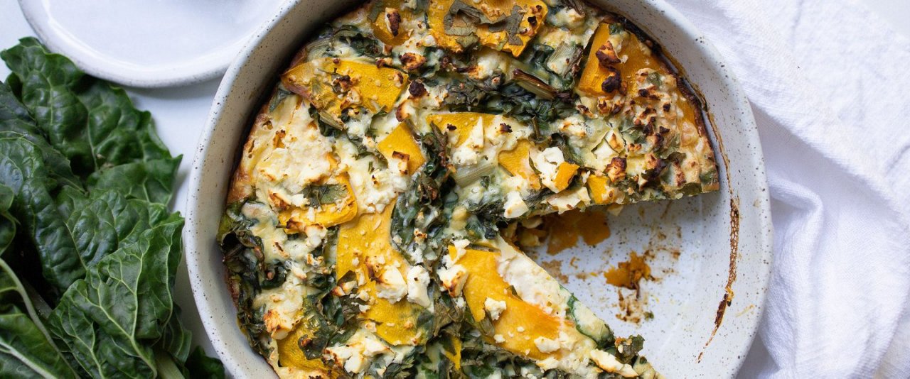 Silverbeet and Pumpkin Frittata