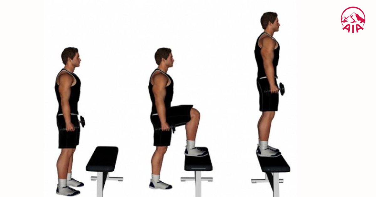 Step Up là bài tập phức hợp tác động tới nhiều nhóm cơ khác nhau