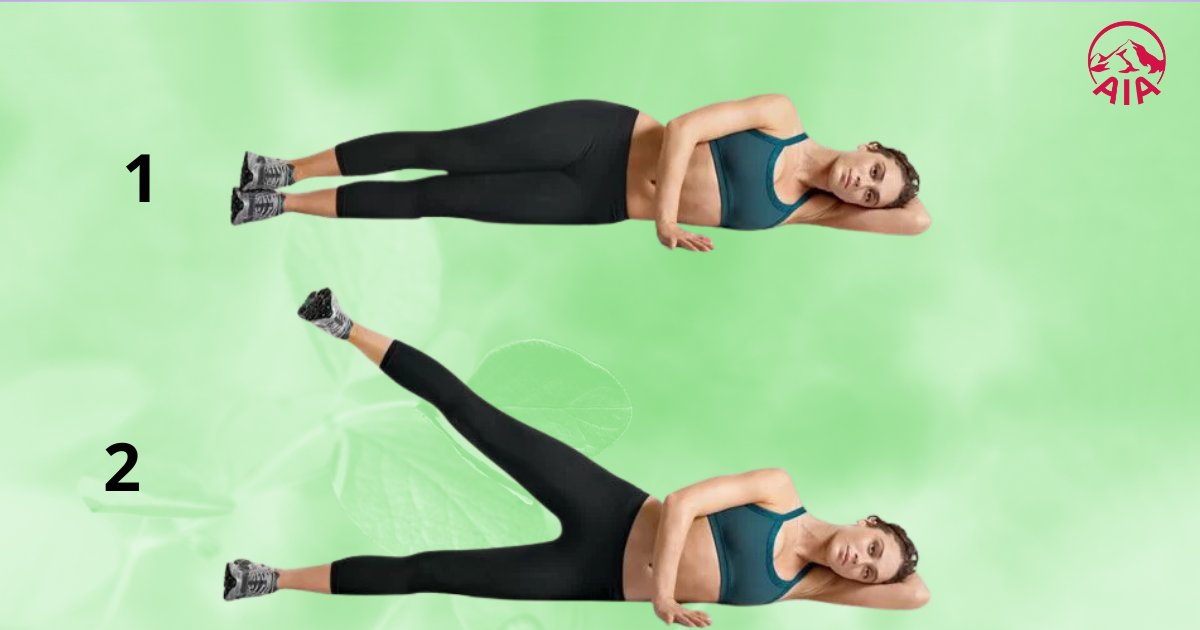 Side Leg Lifts giúp tăng cường cơ mông, cơ đùi ngoài