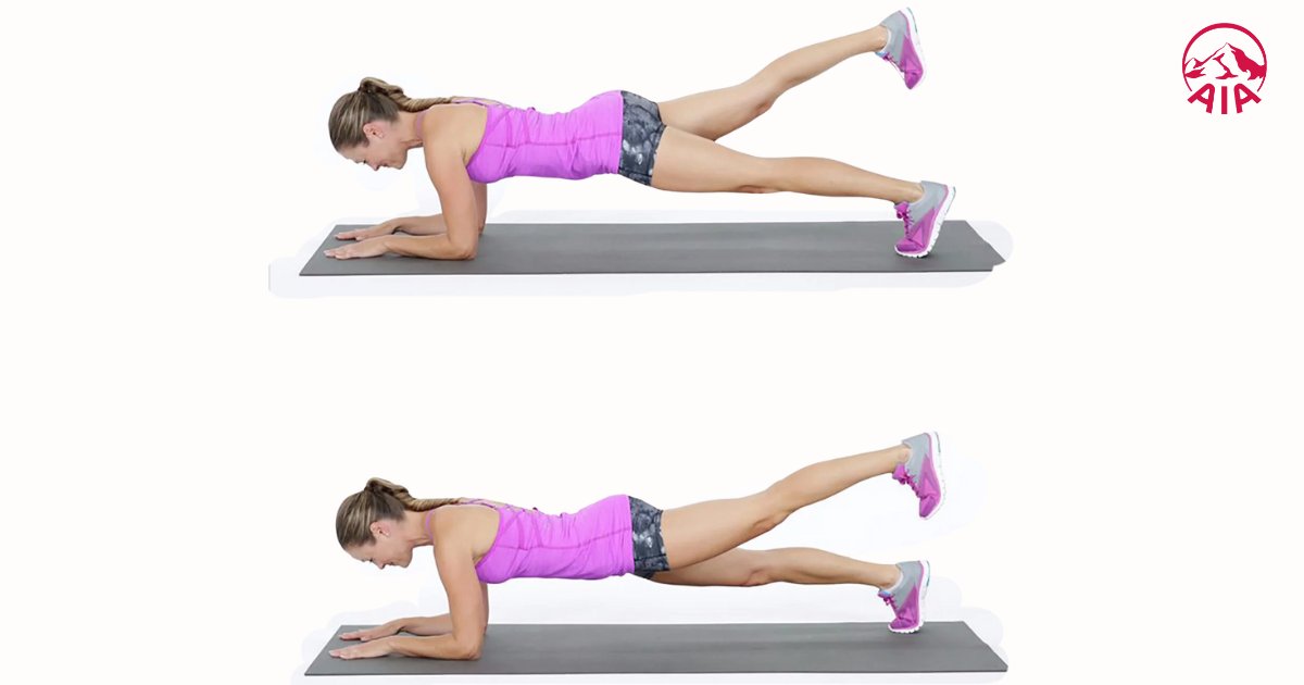 Plank Leg Raise giúp tăng cường sức mạnh cơ mông và khả năng thăng bằng