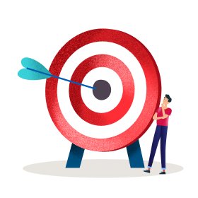 3 people holding a love heart illustration.