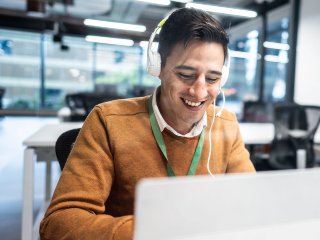Man on laptop 