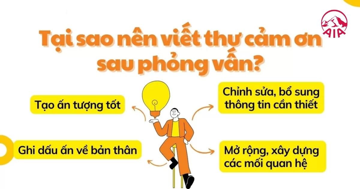 Gửi thư cảm ơn sau phỏng vấn sẽ tạo ấn tượng tốt với người phỏng vấn