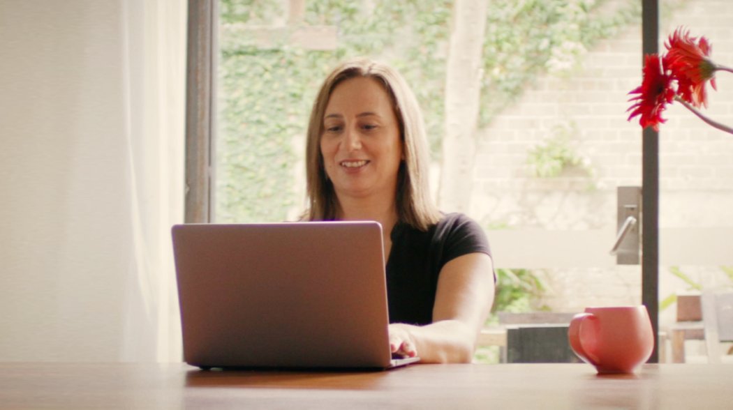 women working with laptop