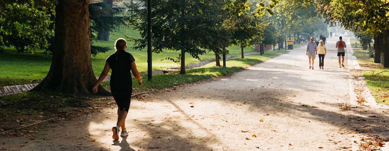 women walking in road