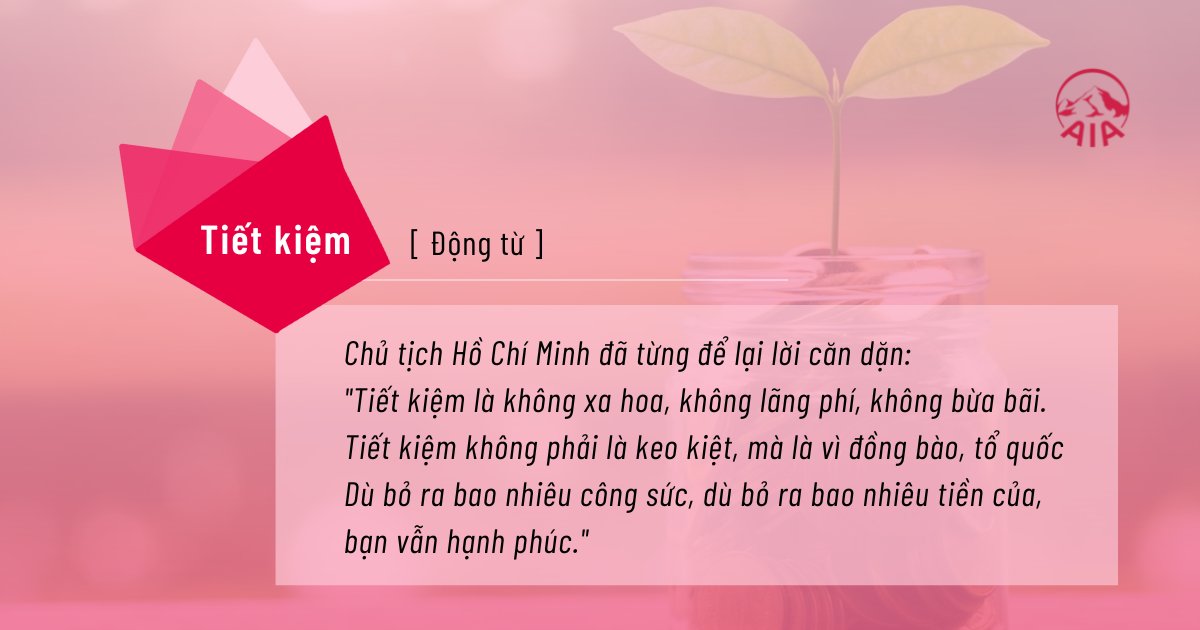 Tiết kiệm là phần thu nhập được giữ lại thay vì sử dụng cho các khoản tiêu dùng