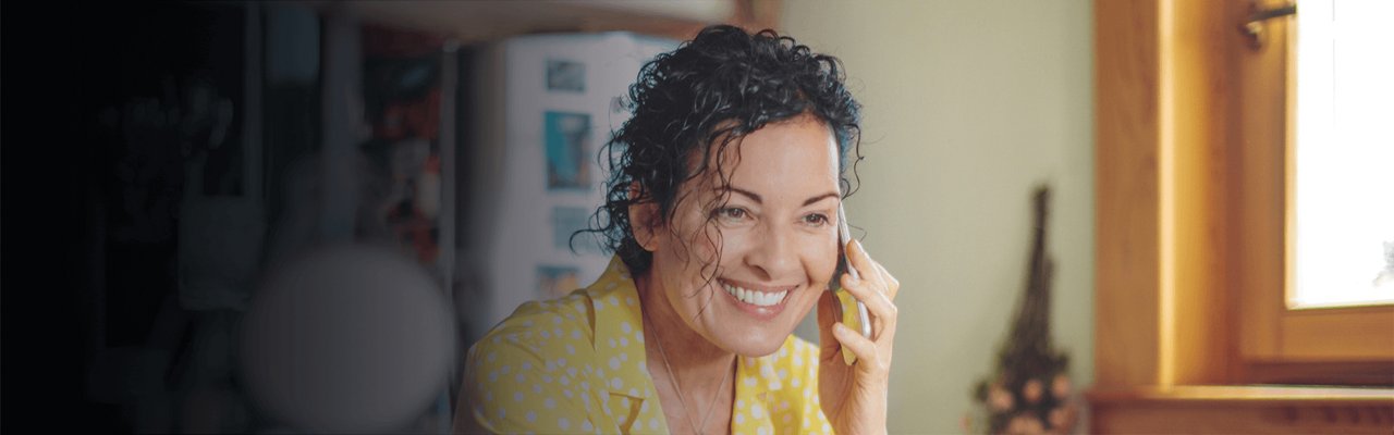 woman talking in phone